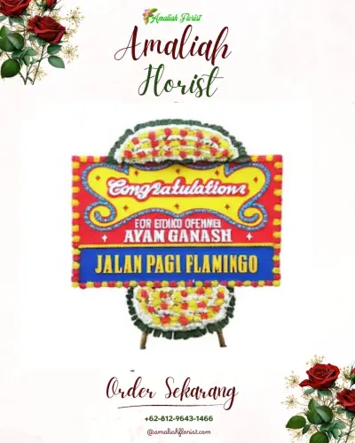 Bunga Papan Congratulation di Klojen